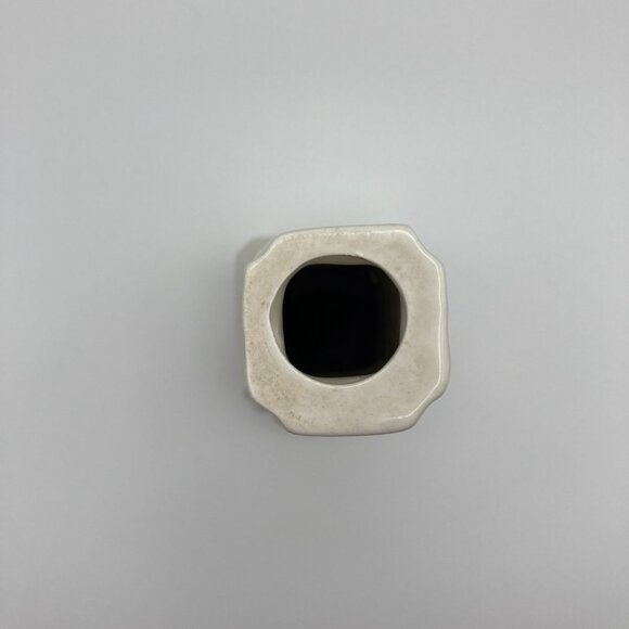 Vintage Calla Lily Bud Vase Made In Italy Circa 1950's White Green Yellow Rare - Picture 6 of 6